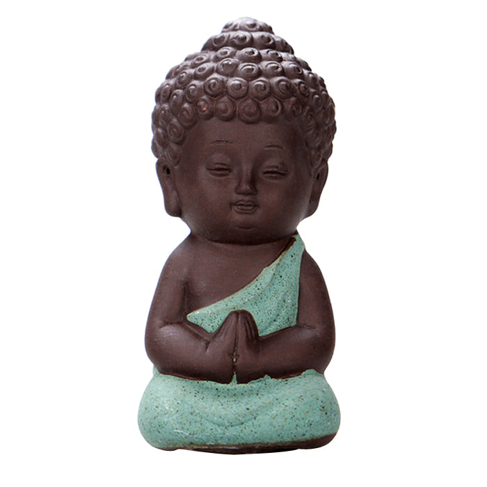 Figurines miniatures Bouddha en argile – Décoration zen