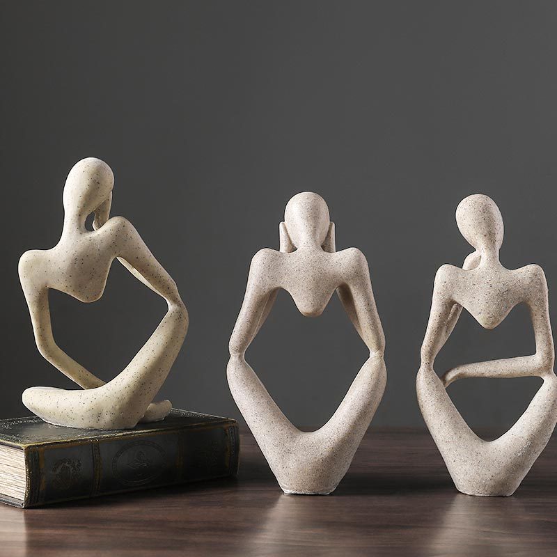 Mini statuette abstraite style nordique