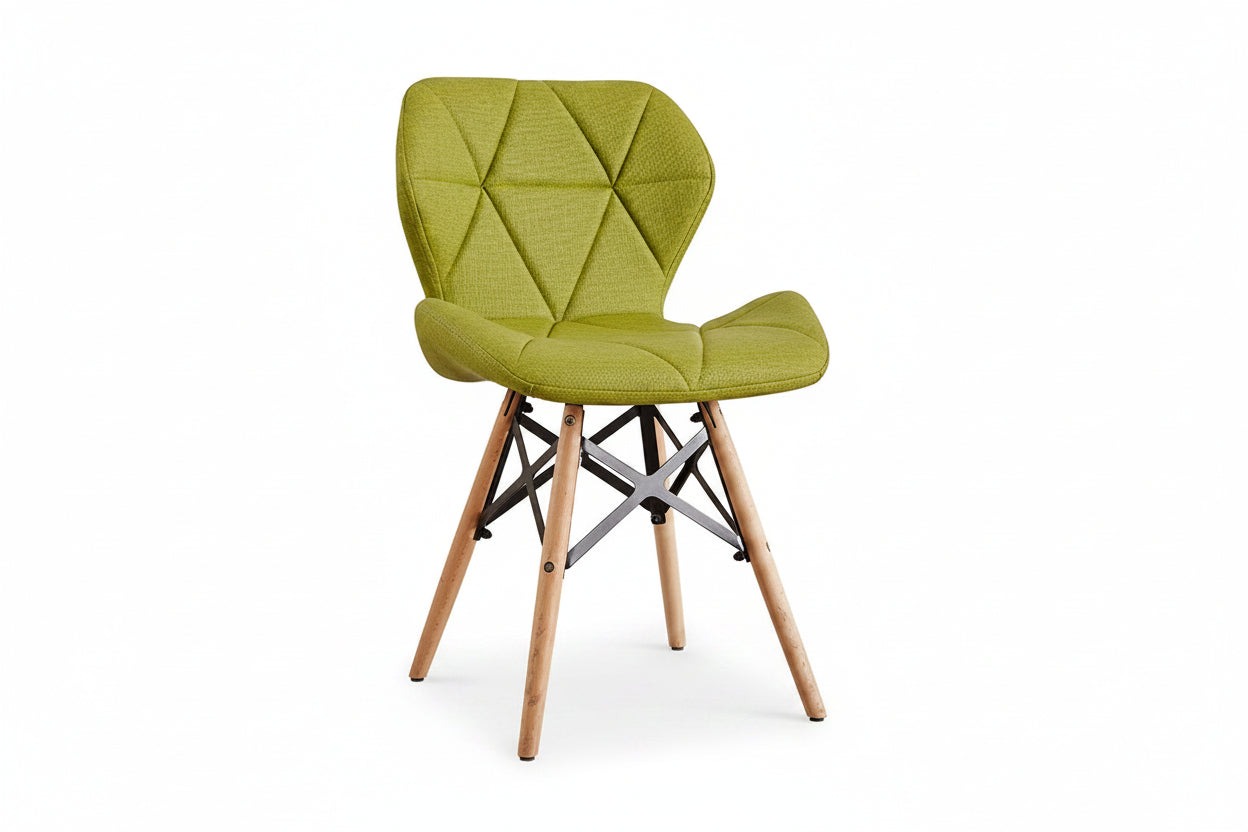 Chaise design géométrique en bois – 10 coloris