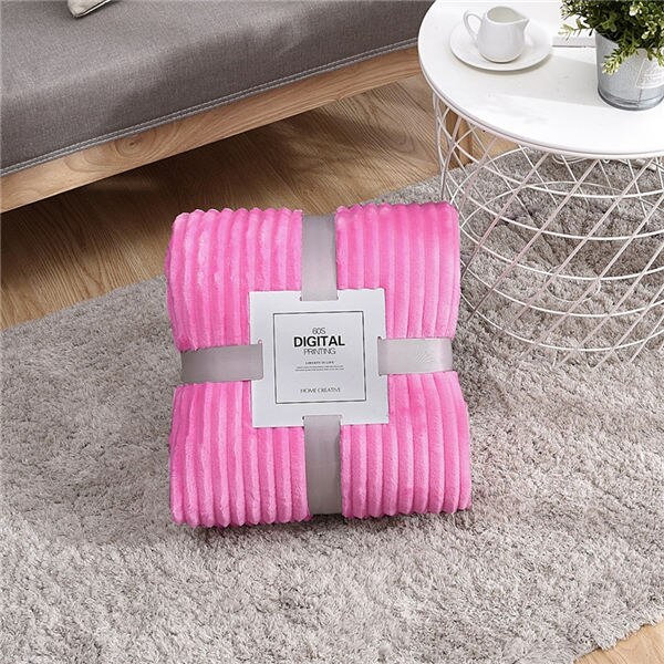Plaid en flanelle ultra-doux – 12 couleurs, 6 tailles