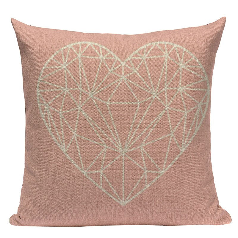 Housse de coussin style nordique géométrique – 24 coloris, 45x45 cm