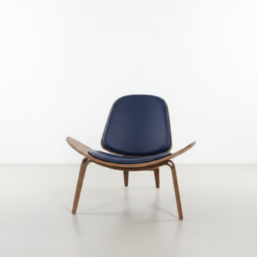 Chaise tripode en bois – design minimaliste moderne