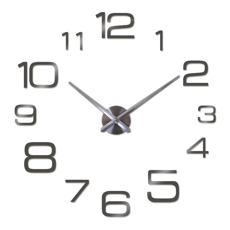 Horloge murale géométrique à quartz colorée