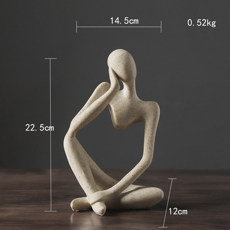 Mini Statuette Abstraite Style Nordique