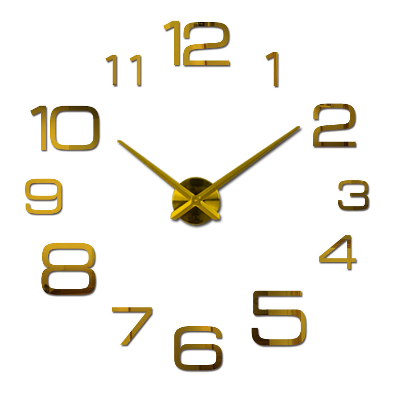 Horloge murale géométrique à quartz colorée