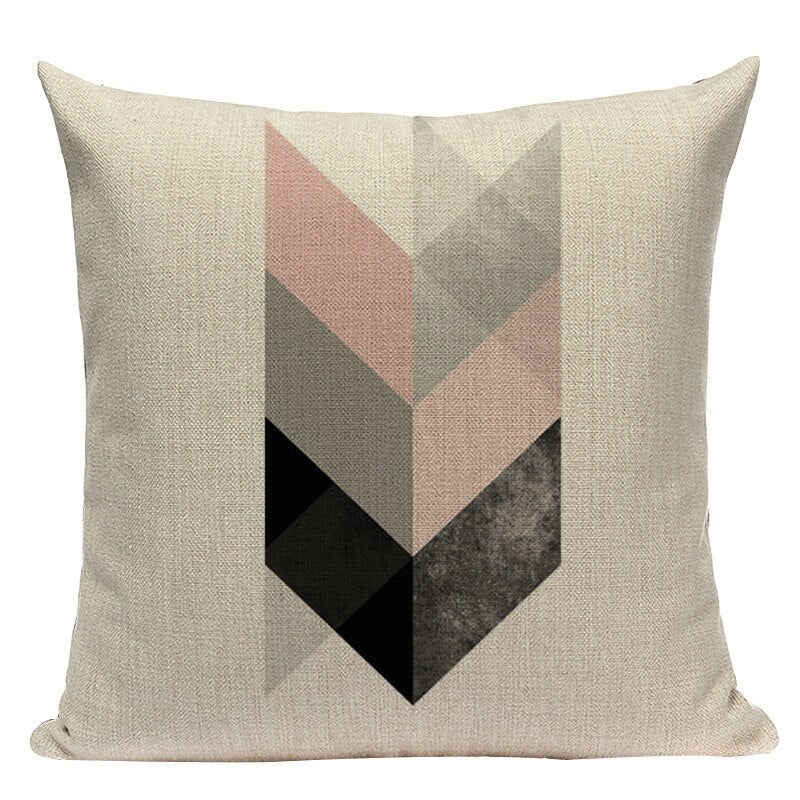 Housse de coussin style nordique géométrique – 24 coloris, 45x45 cm