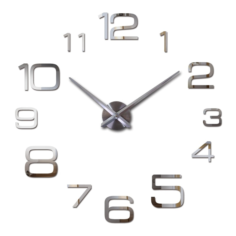Horloge murale géométrique à quartz colorée