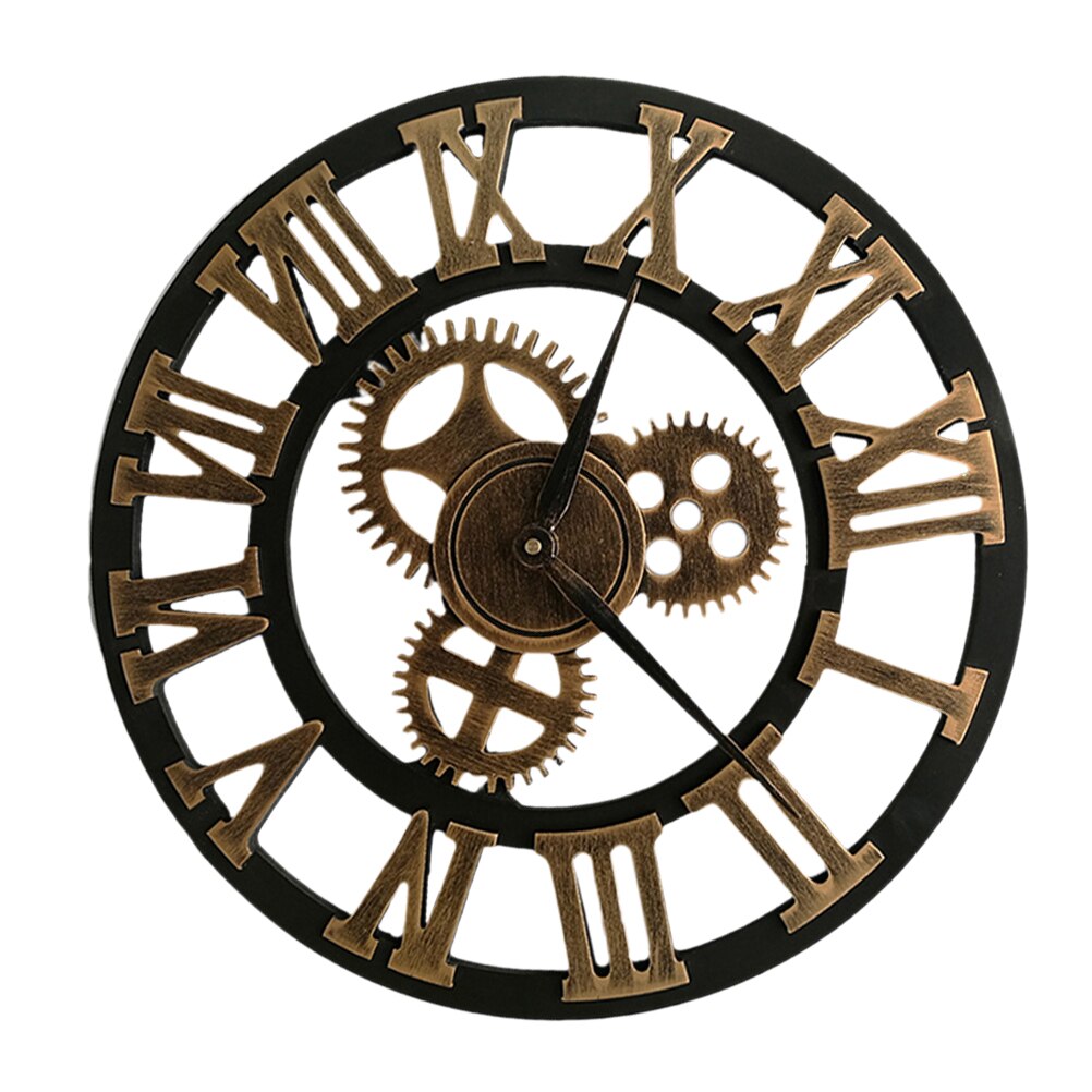 Horloge murale ajourée style industriel – 3 tailles