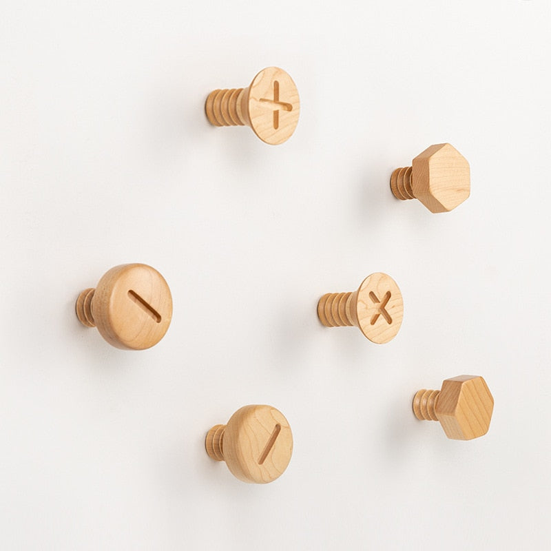 Patère murale en bois design