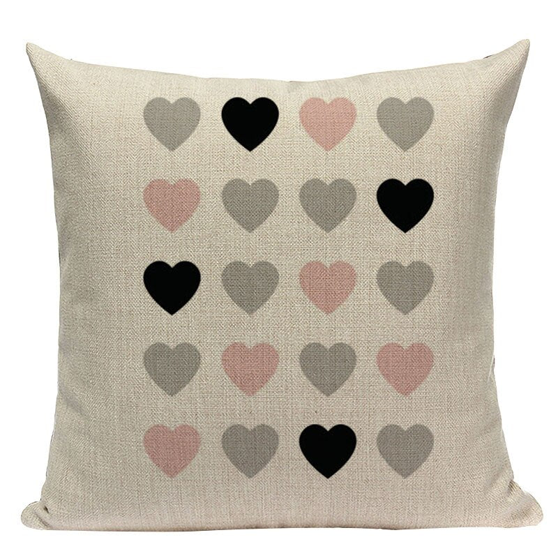 Housse de coussin style nordique géométrique – 24 coloris, 45x45 cm