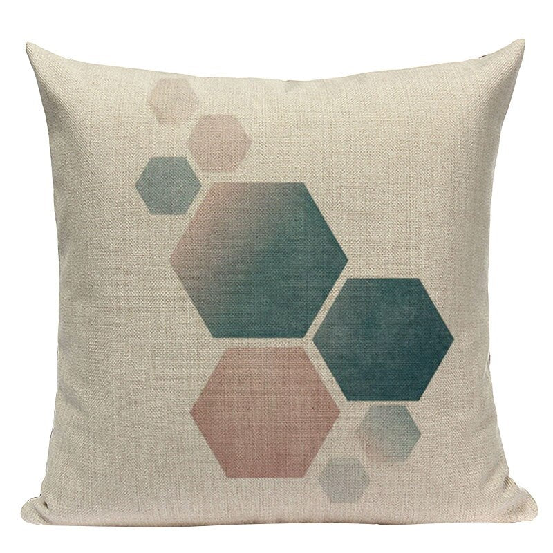 Housse de coussin style nordique géométrique – 24 coloris, 45x45 cm