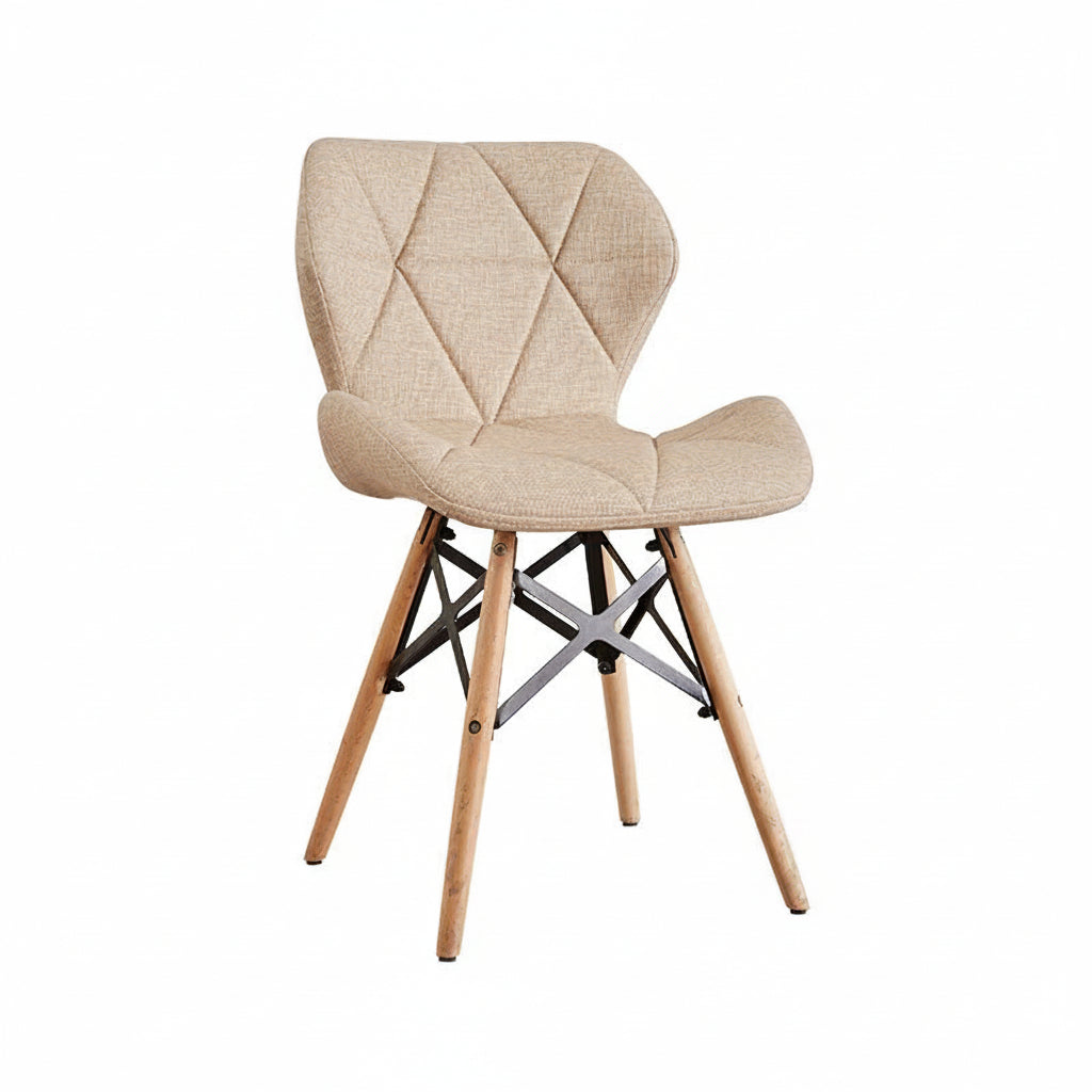 Chaise design géométrique en bois – 10 coloris