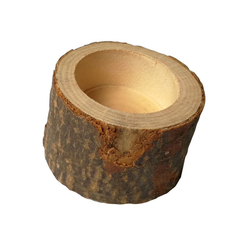 Bougeoir rustique en bois – S, M, L ou lot de 3