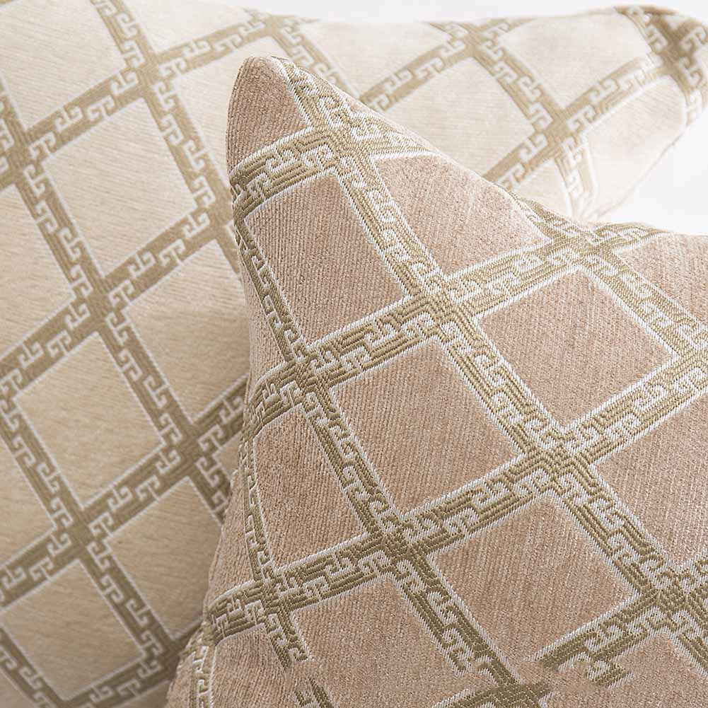 Housse de coussin jacquard vintage