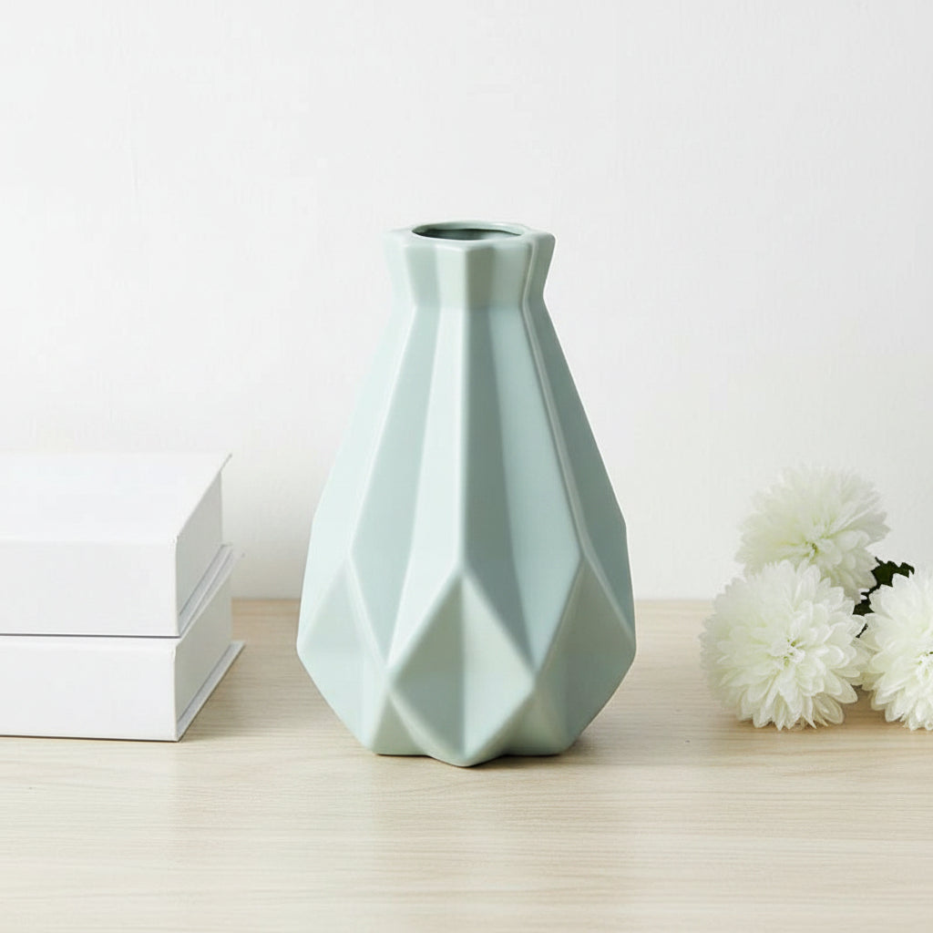 Vase à fleurs géométrique moderne en céramique – 9 coloris