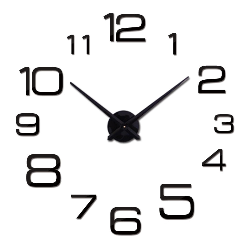 Horloge murale géométrique à quartz colorée