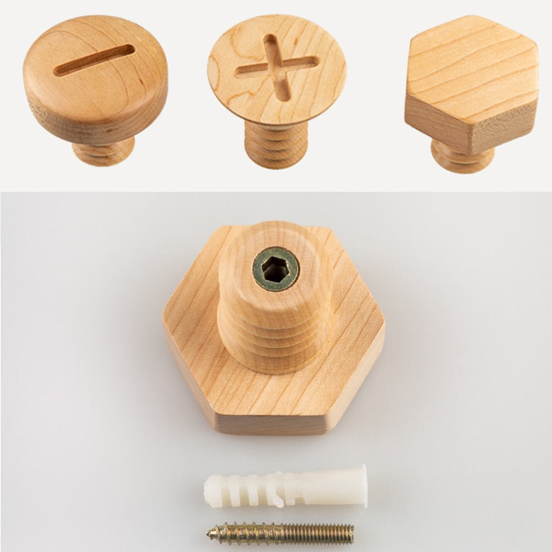 Patère murale en bois design