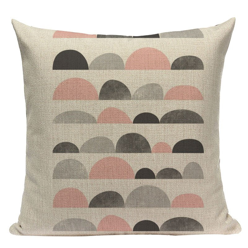 Housse de coussin style nordique géométrique – 24 coloris, 45x45 cm