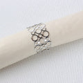 Lot de 12 Ronds de Serviette Ronds Or et Argent