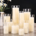 Bougeoir en verre transparent