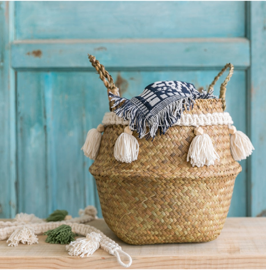 Multi-Purpose Sea Grass Woven Storage Basket