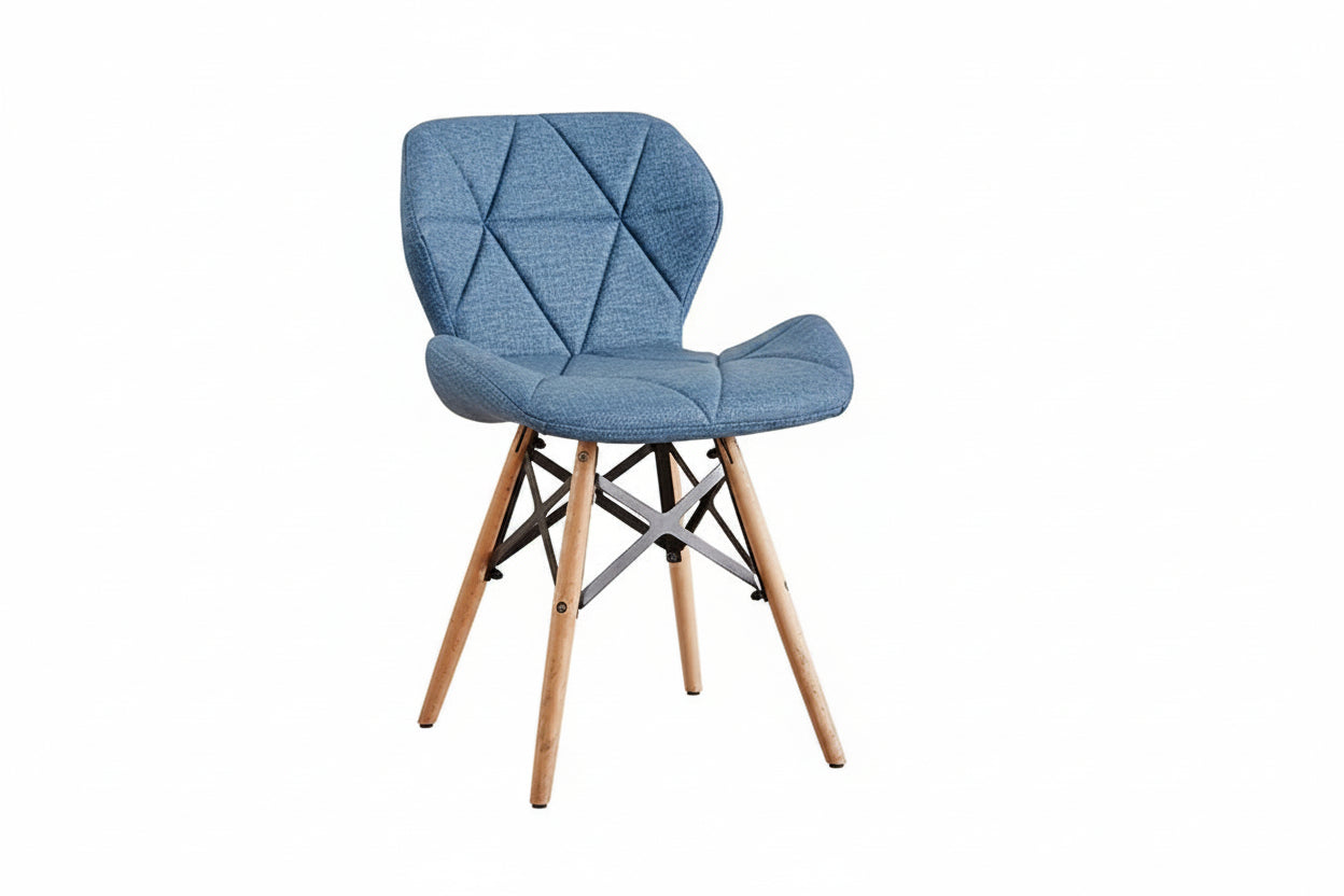 Chaise design géométrique en bois – 10 coloris