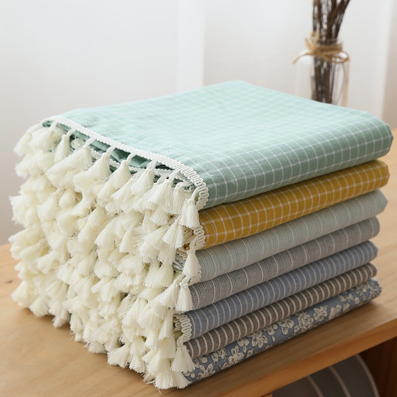 Jolie nappe pastel anti-poussière