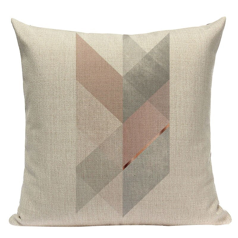 Housse de coussin style nordique géométrique – 24 coloris, 45x45 cm