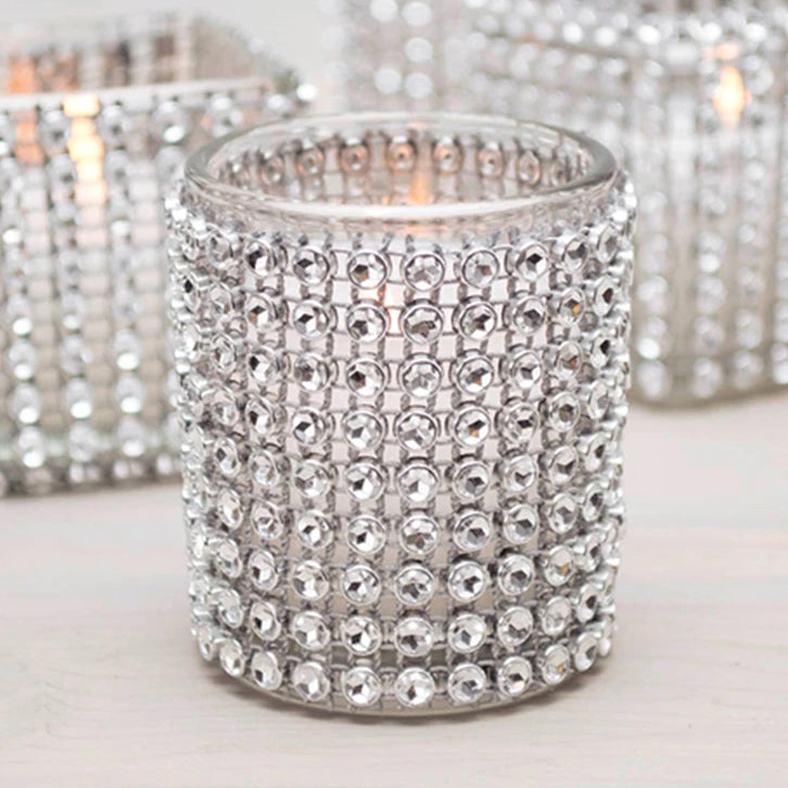 Ruban filet strass argenté