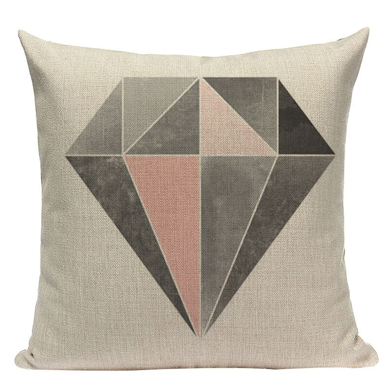 Housse de coussin style nordique géométrique – 24 coloris, 45x45 cm