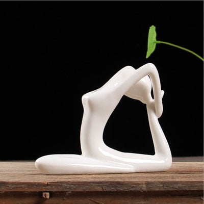 Figurine Céramique Poses de Yoga Abstraites