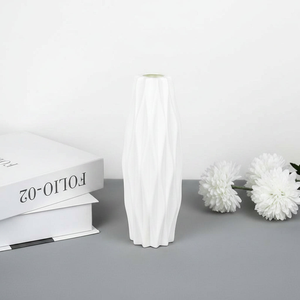 Vase à fleurs géométrique moderne en céramique – 9 coloris
