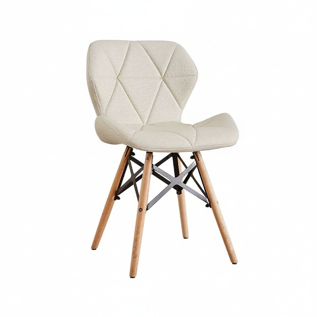 Chaise design géométrique en bois – 10 coloris