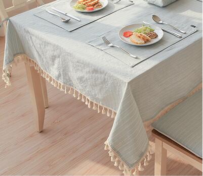 Nappe Pastel Anti-Poussière en Lin
