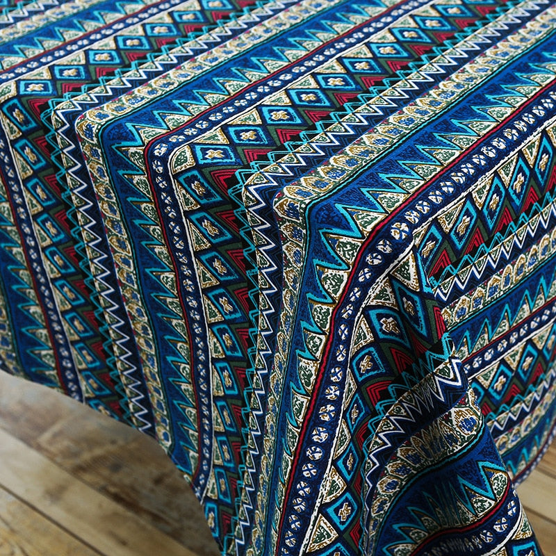 Nappe de table bohème à motifs