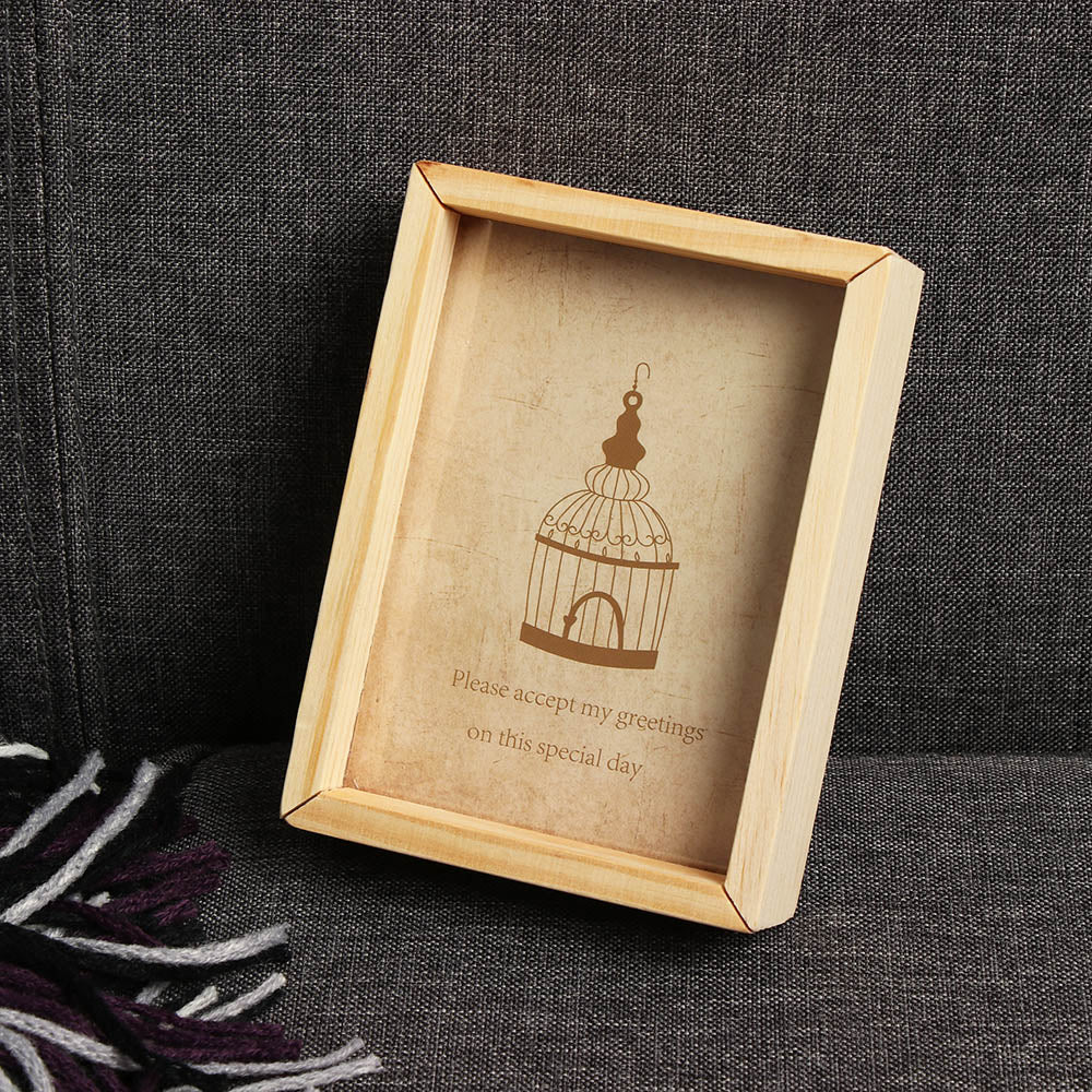 Cadre photo vintage en bois pour la décoration