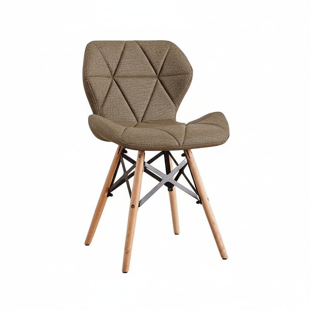 Chaise design géométrique en bois – 10 coloris