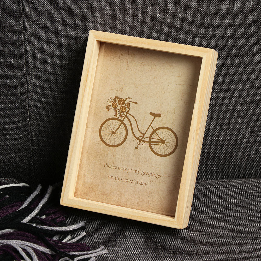 Cadre photo vintage en bois pour la décoration