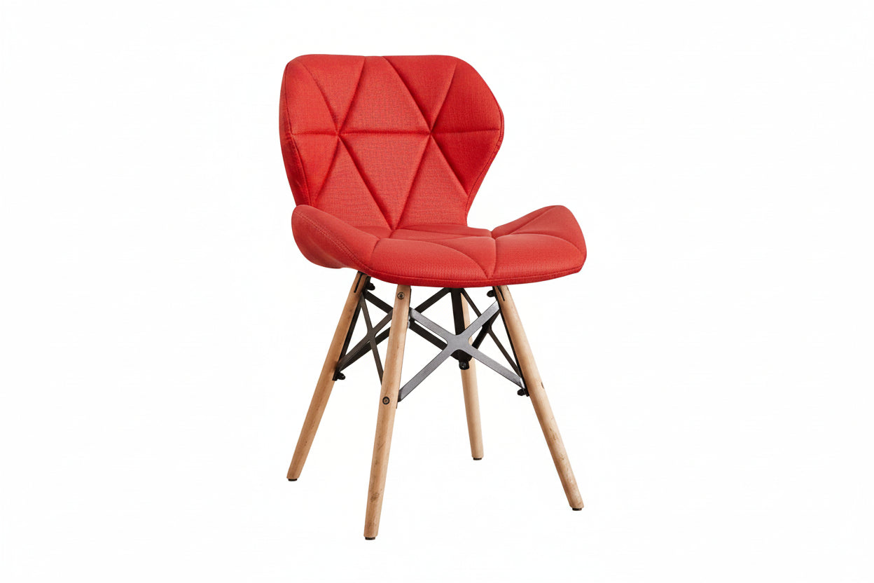 Chaise design géométrique en bois – 10 coloris