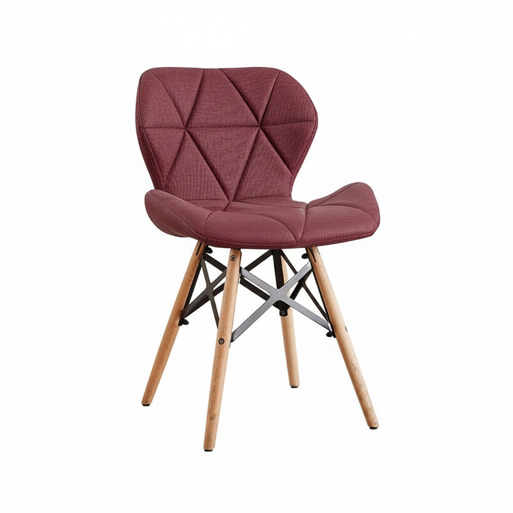 Chaise design géométrique en bois – 10 coloris