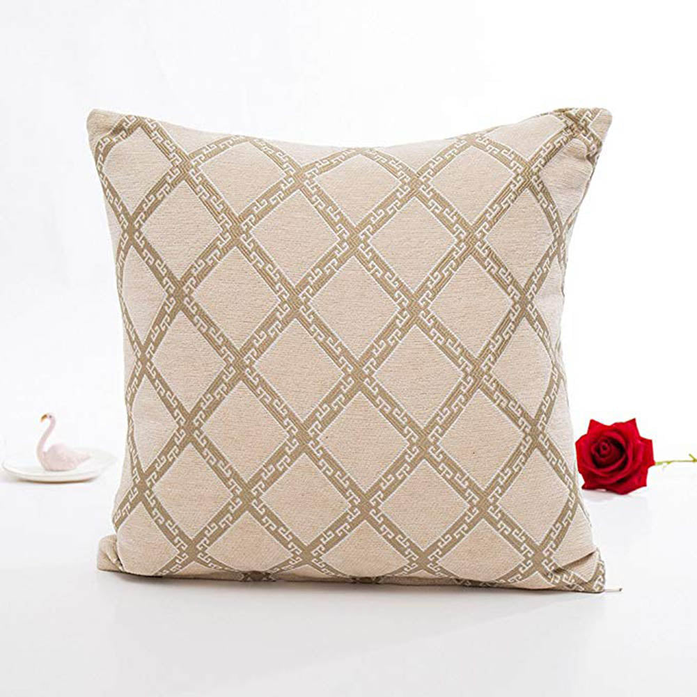 Housse de coussin jacquard vintage