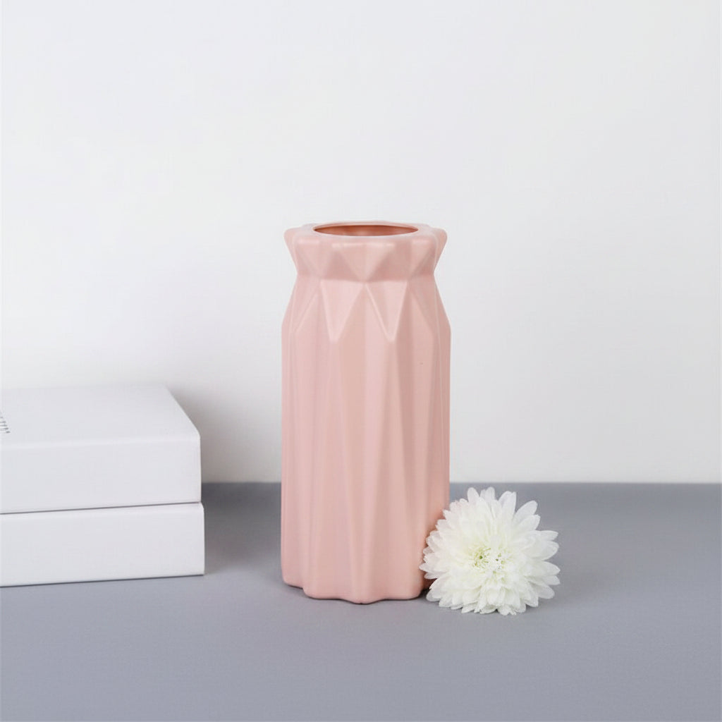Vase à fleurs géométrique moderne en céramique – 9 coloris