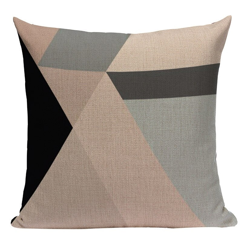 Housse de coussin style nordique géométrique – 24 coloris, 45x45 cm