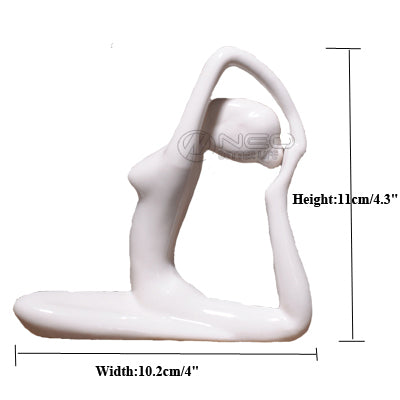 Figurine Céramique Poses de Yoga Abstraites