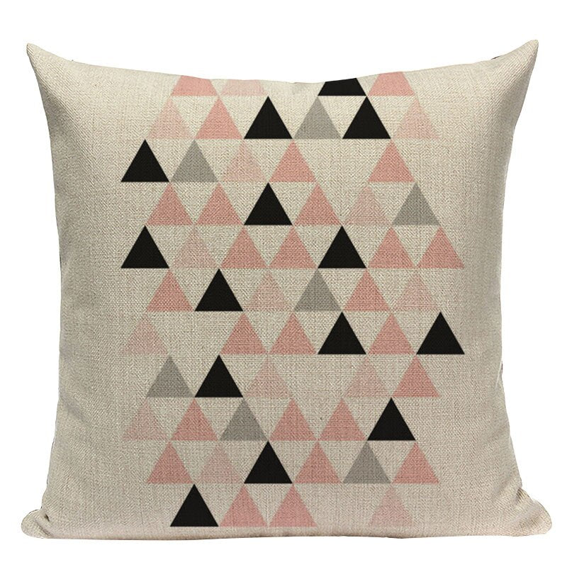 Housse de coussin style nordique géométrique – 24 coloris, 45x45 cm