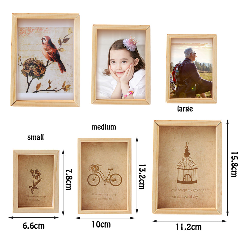 Cadre photo vintage en bois pour la décoration