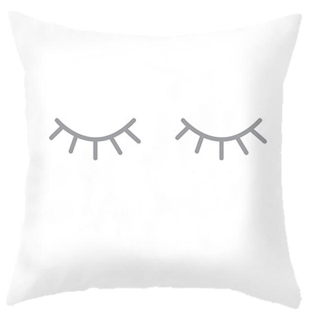 Housse de coussin imprimé cartoon – 8 designs, 45x45 cm