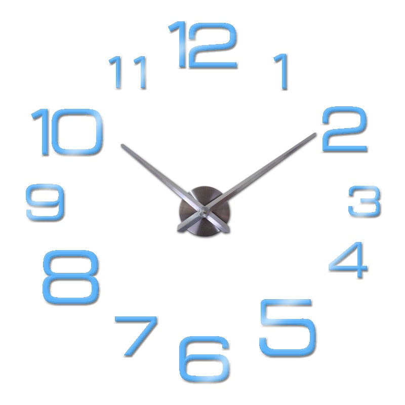 Horloge murale géométrique à quartz colorée