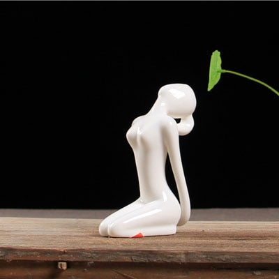 Figurine Céramique Poses de Yoga Abstraites