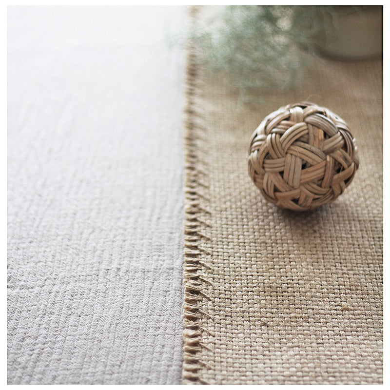 Tapis jute style boho nordique